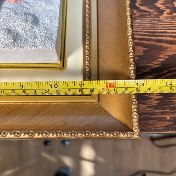 Vintage 3D Santa with Children Framed Christmas Decor Textured Relief Wall Art - Picture 10 of 12